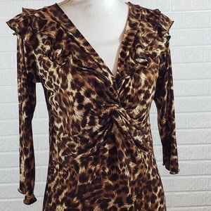 Susan Lawrence Blouse Leopard Print